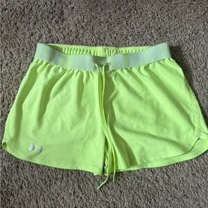 Under Armour Women's Bright Yellow Athletic Shorts